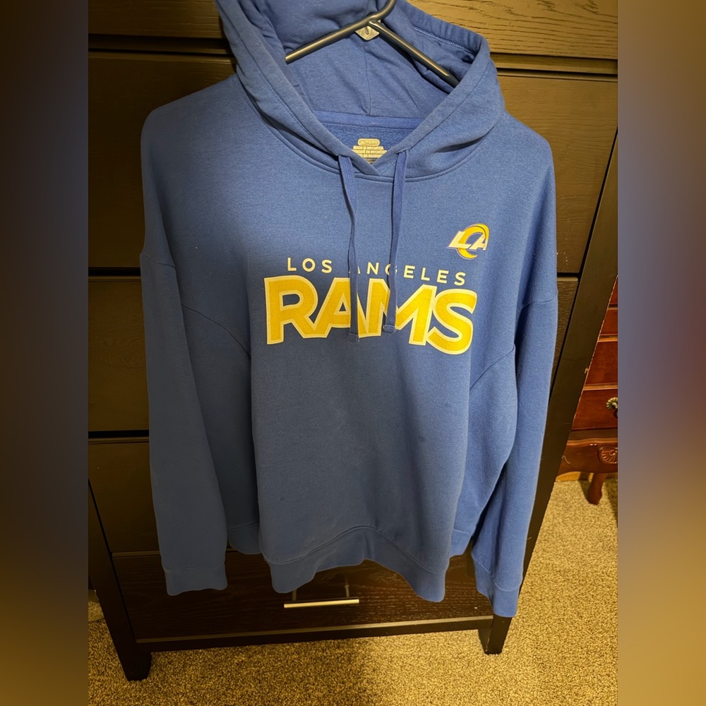XL Fanatics Los Angeles Rams Blue Hoodie